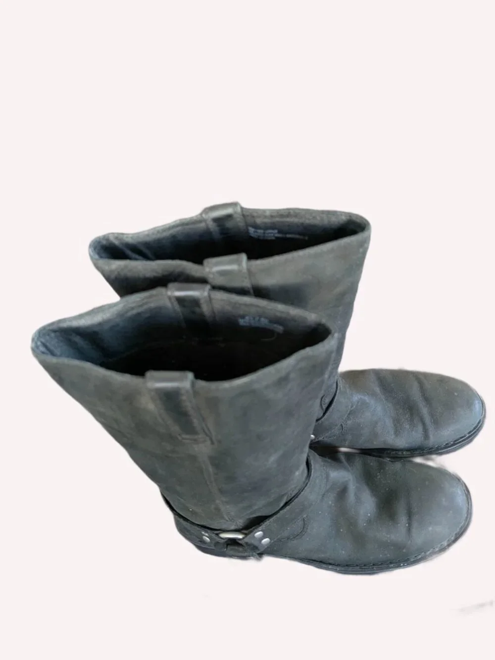 Born Black Leather Women's Pull On Motorcycle Boots - Size 8.5 - Picture 12 of 13